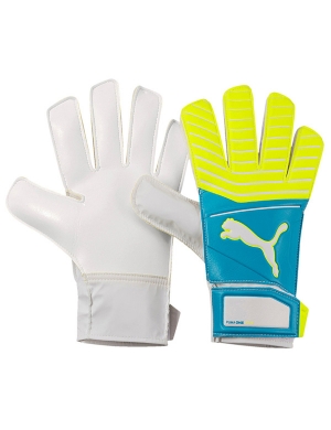 Puma ONE Grip 17.4 GK Gloves - Turquoise/Yellow